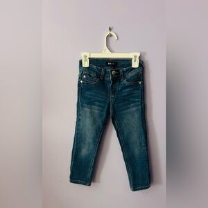 DKNY Girls Size 8 Dark Blue Crop Jeans